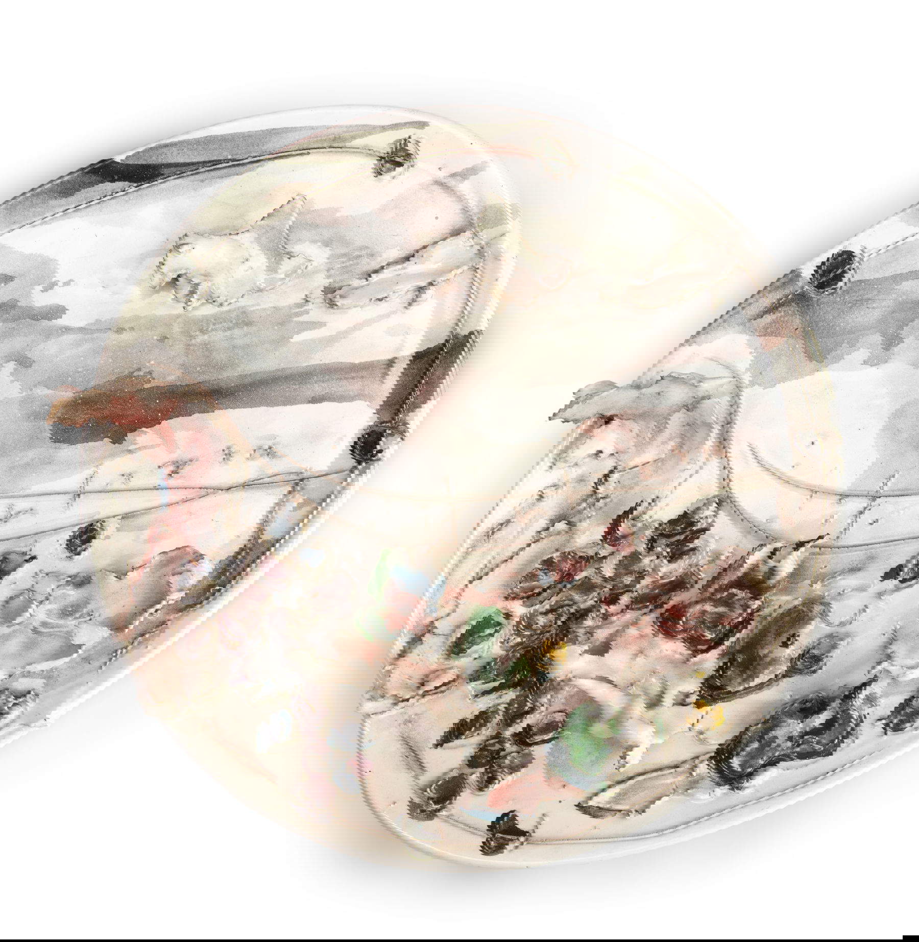 Lucio Fontana, Natura Morta (1949-50; terracotta smaltata e dipinta, 41 cm)