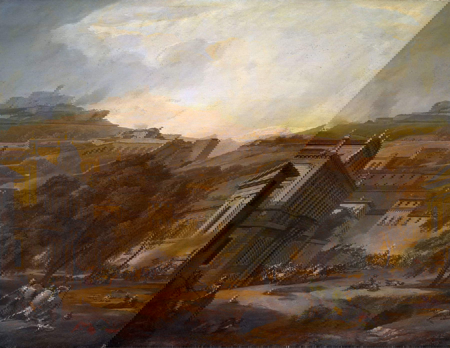 Luigi Basiletti, Baiardo wounded at the Sack of Brescia in 1512 (1826-1835; Brescia, Musei Civici)