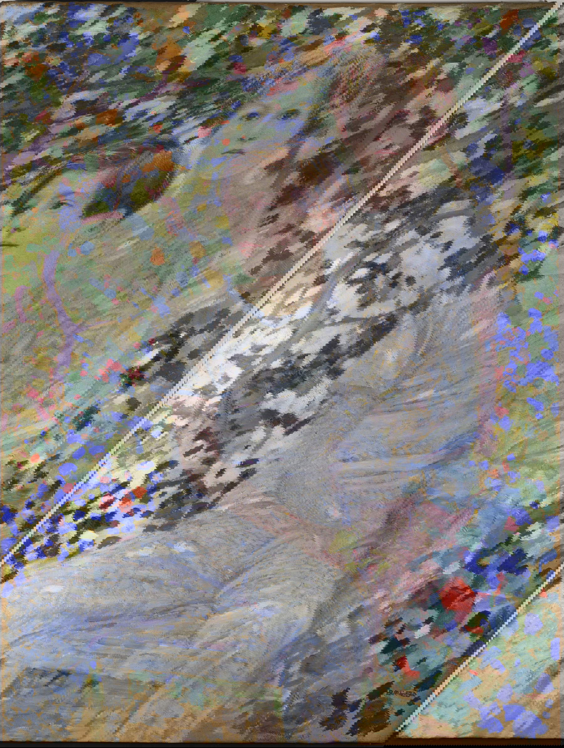 Luigi Bonazza, Brüder im Garten (1926; Privatsammlung)