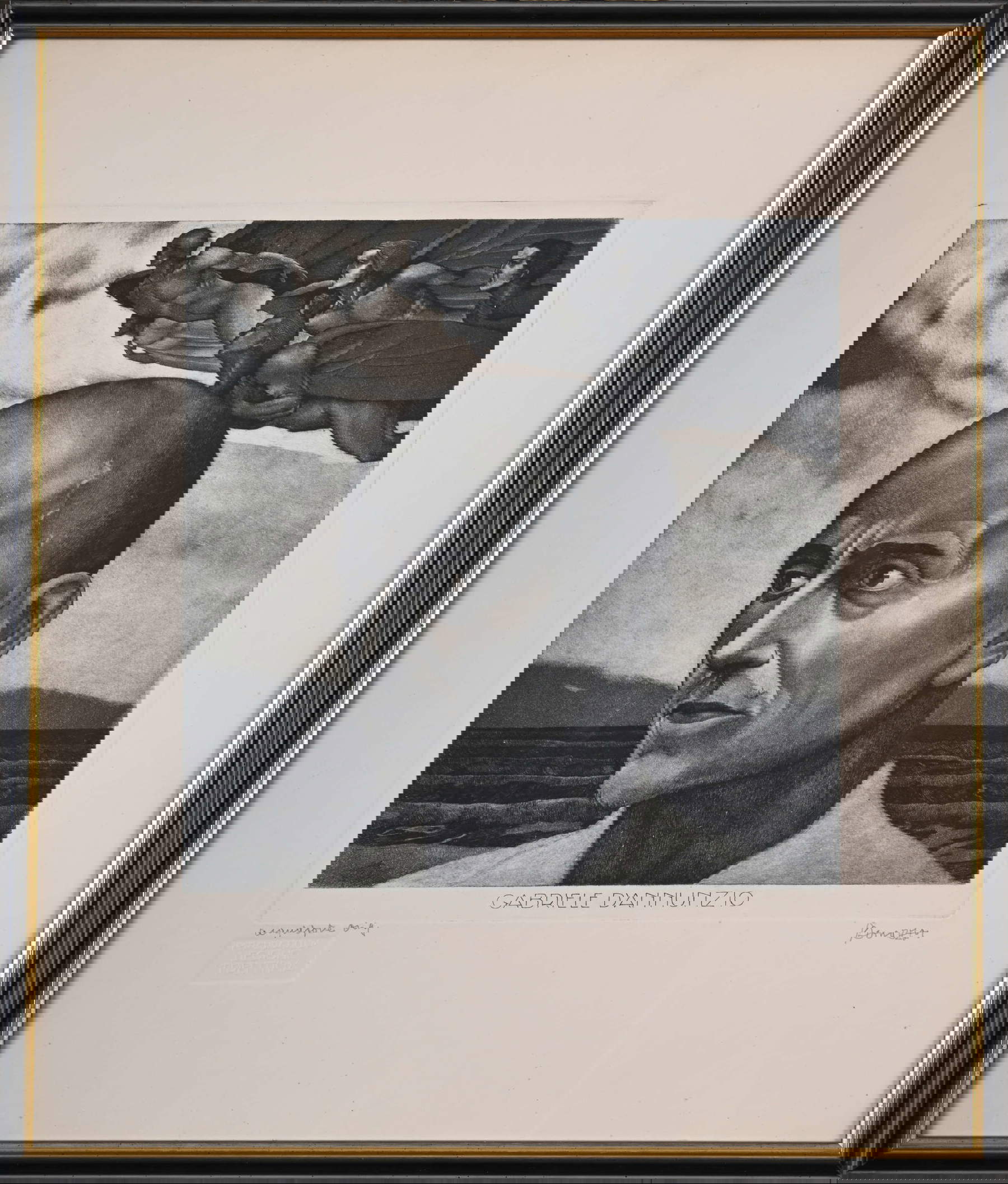 Luigi Bonazza, Porträt von Gabriele d'Annunzio (1926; Sammlung Bruno Pizzinini)