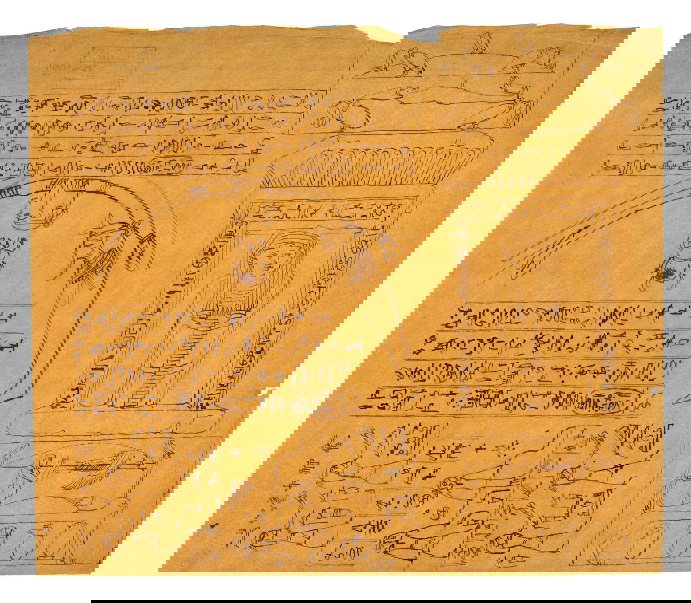 Luigi Manini, Recalculation of Egyptian Monuments and Manuscript Found on a Mummy (ca. 1873-1897; Crema, Museo Civico di Crema e del Cremasco, Fondo Manini)