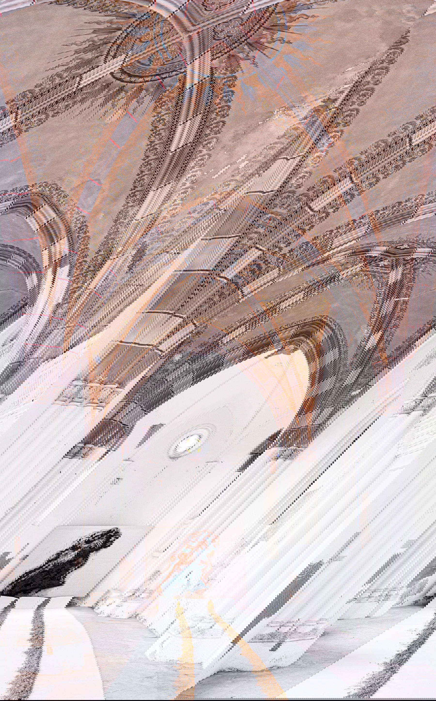 Luigi Stoisa, Gea (2021; tela, fango, carboncino e catrame su tela, 200 x 300 cm; Asti, Cappella San Giovanni Bosco Castelnuovo Don Bosco) Foto: Chiara Ferrando