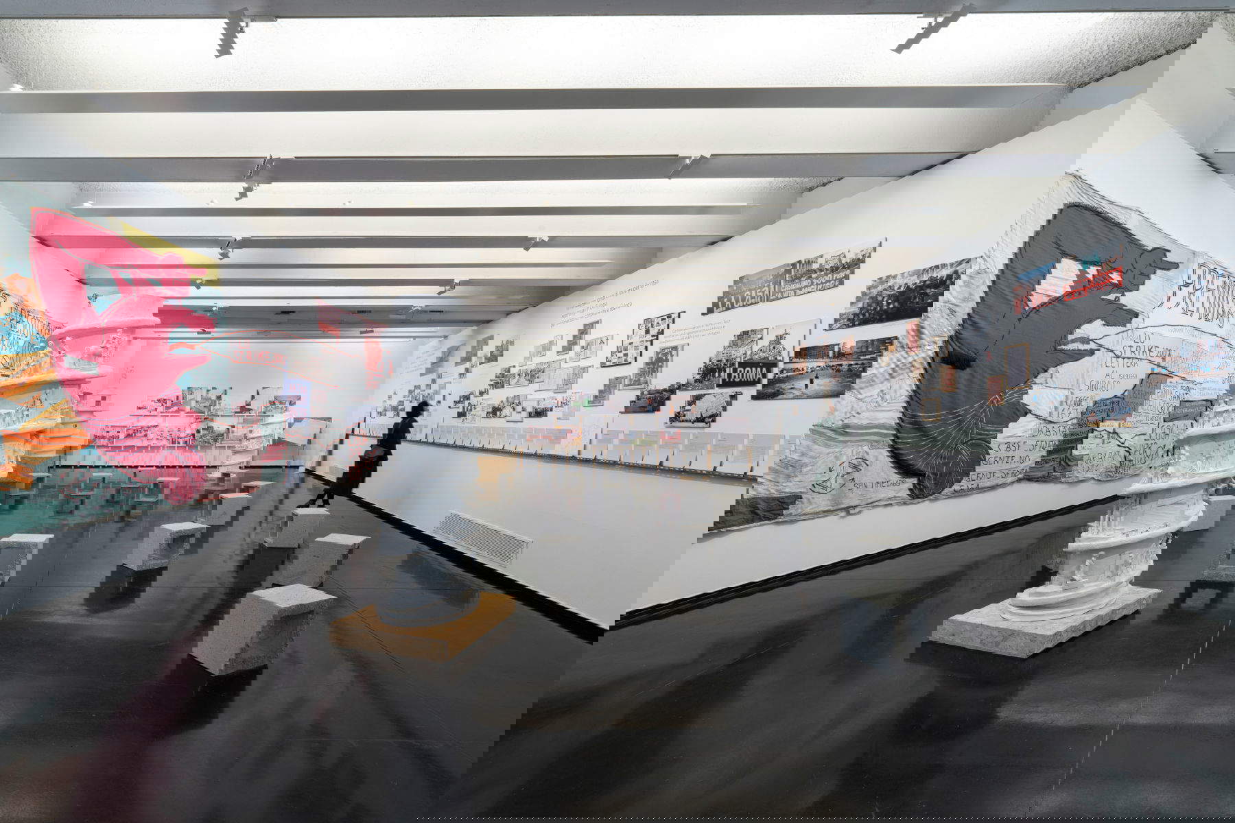 Inhabiting the ruins of the present. View of the exhibition setup at MACRO, Rome, 2025. Photo: Ela Bialkowska OKNOstudio. Courtesy of MACRO, Rome