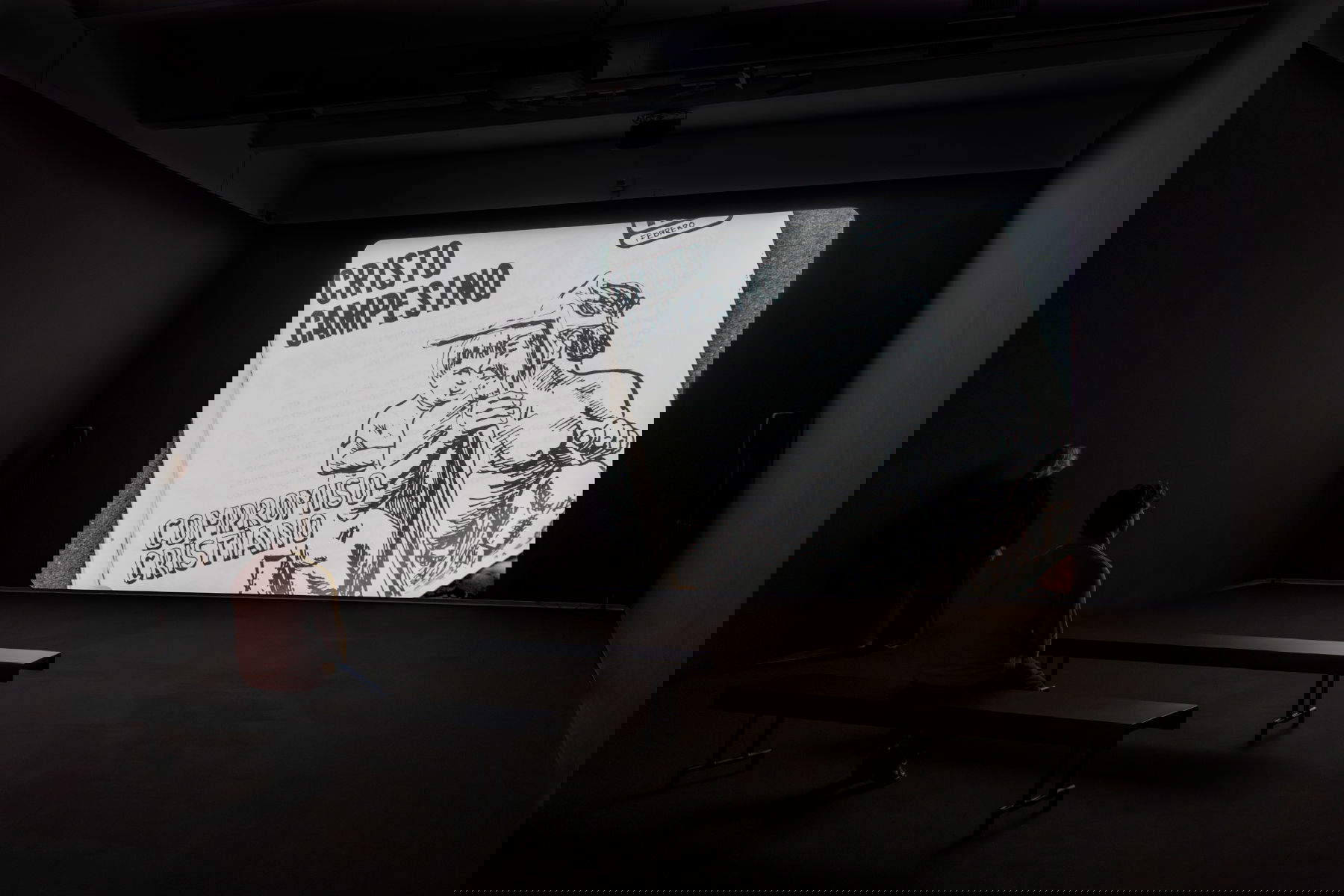 Jonathas de Andrade, Unnamed Sisters (2025; video, 20' Commissioned by the Dicastery for Culture and Education of the Holy See, project CONCILIAZIONE 5 Produced by Fondazione In Between Art Film) View of the exhibition set-up at MACRO, Rome, 2025. &copy; Photo: Ela Bialkowska OKNOstudio. Courtesy of MACRO, Rome