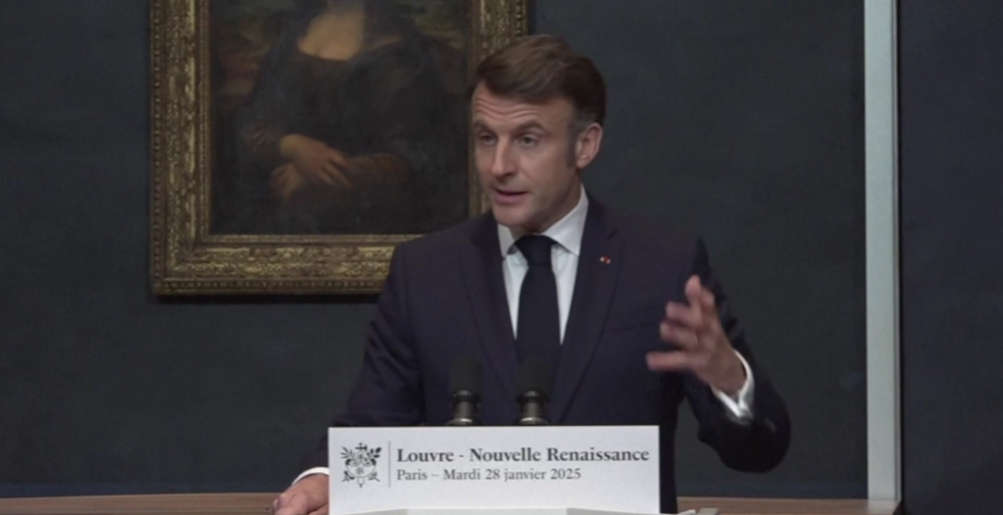 Macron au Louvre : 