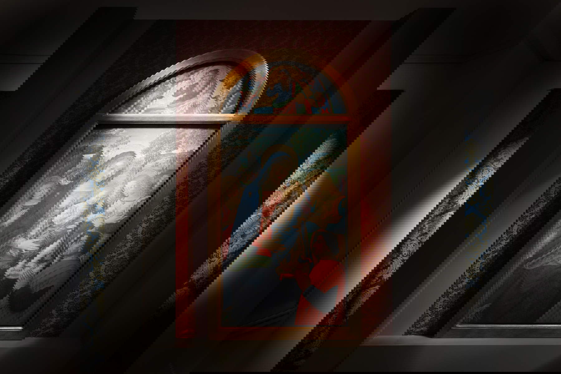 Pinturicchio, Madone de la paix (1488 - 1489 ; huile sur panneau ; MARec, Musée d'art récupéré de l'archidiocèse de Camerino et de San Severino Marche). Photo : Filippo Ribola/Last Reporters