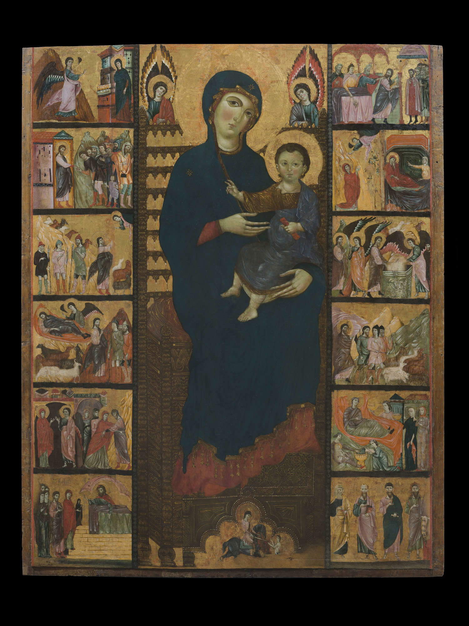 Maestro di San Martino, Maestà con scene della vita di Anna e Gioacchino (Pisa, Museo Nazionale di San Matteo) Maestro di San Martino, Maestà con scene della vita di Anna e Gioacchino (Pisa, Museo Nazionale di San Matteo)