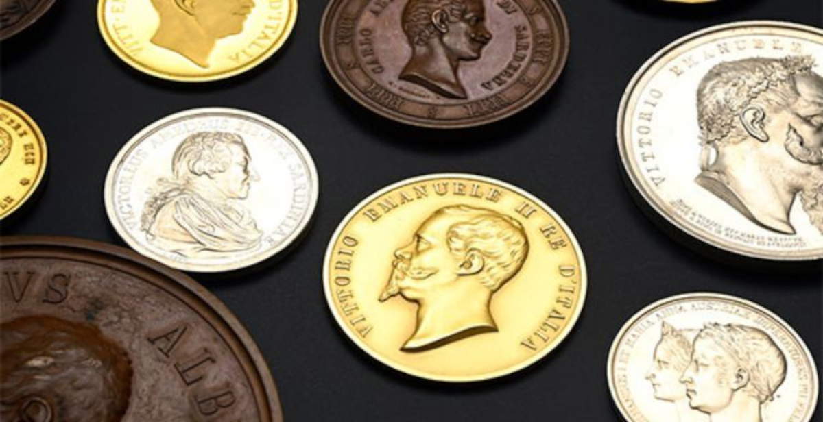 Medaillen des Hauses Savoyen bei der Versteigerung in Genf bei Piguet, aus der Sammlung der Könige von Italien