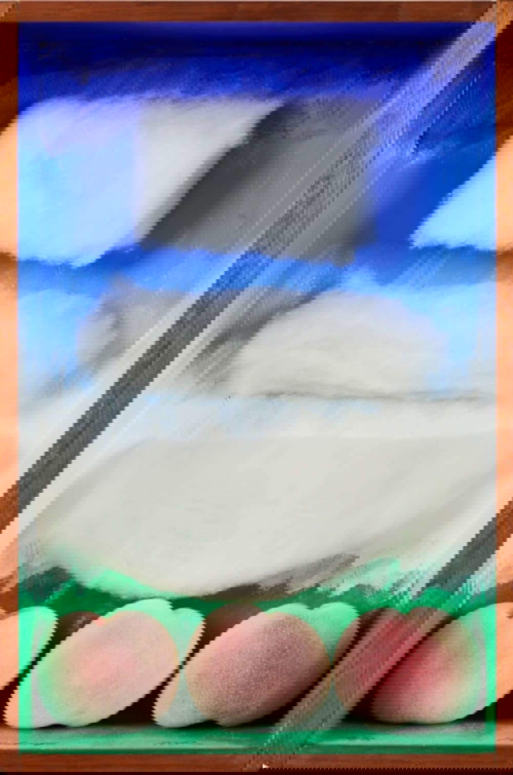 Man Ray, P&ecirc;chage (1972 ; laine de coton montée sur une boîte en bois peint avec couvercle en verre, 50 x 34,5 x 34,5 cm)