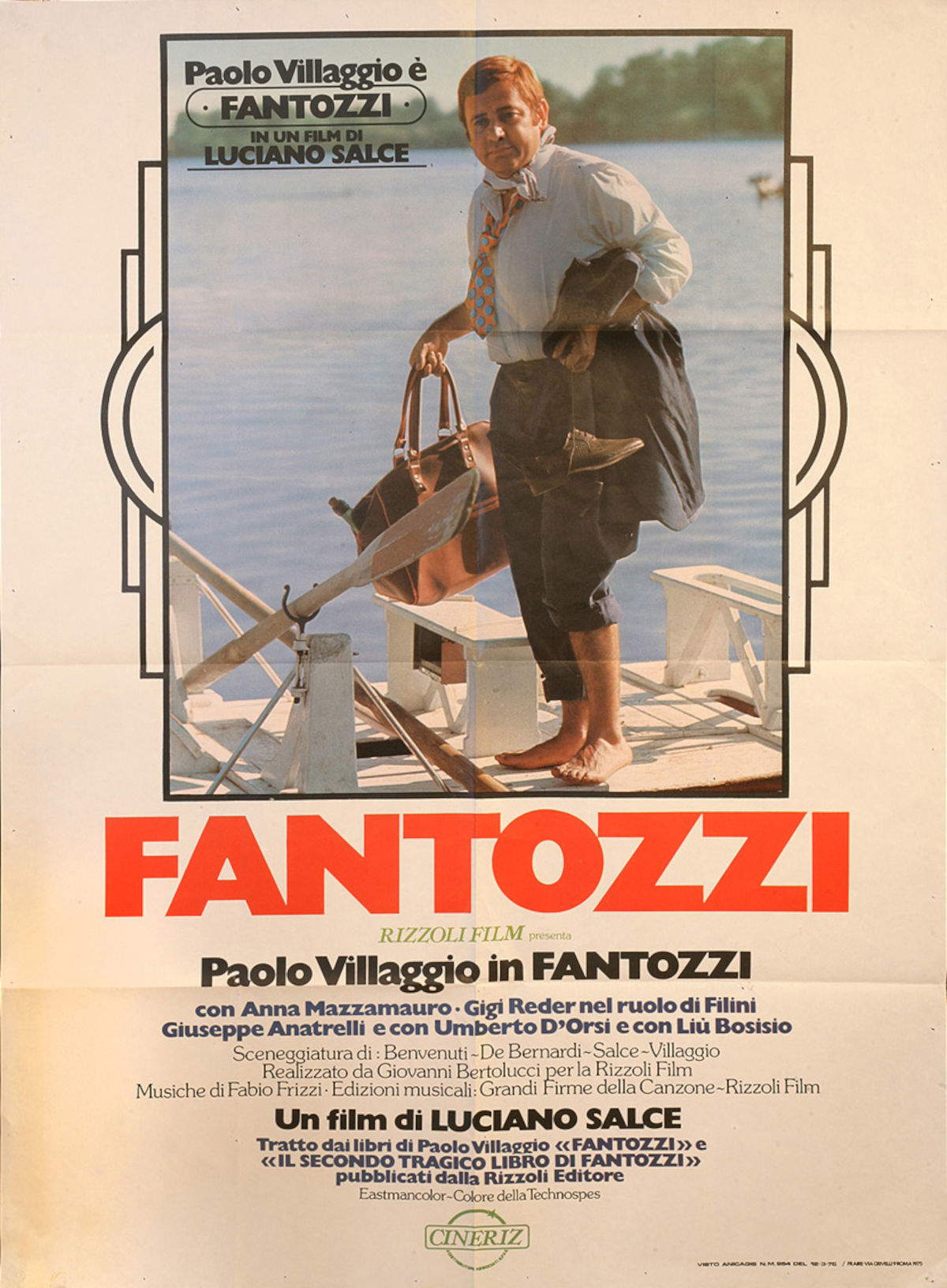 Manifesto originale del film&nbsp;Fantozzi&nbsp;(1975; Collezione Guido Andrea Pautasso)