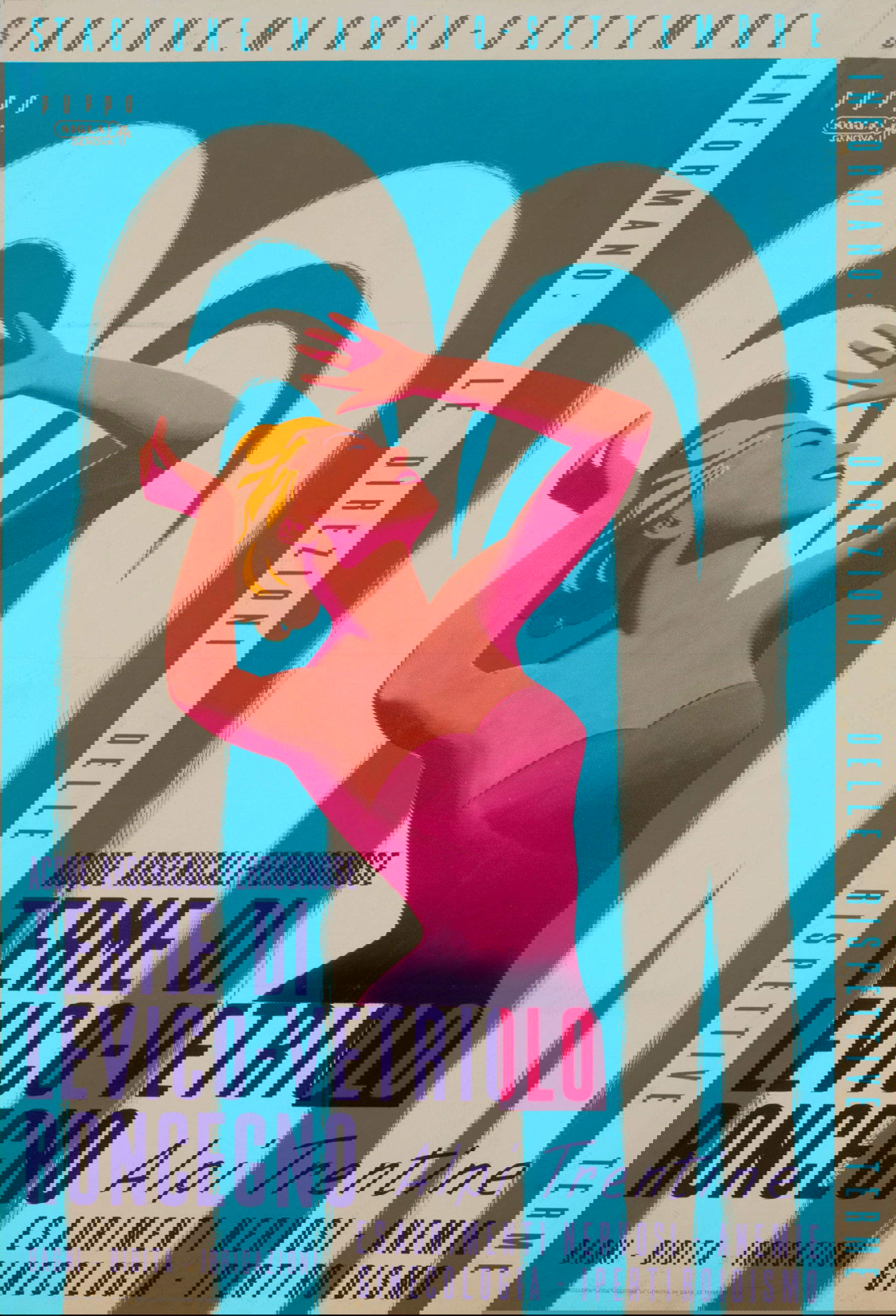 Mario Puppo, Manifesto per le Terme del Trentino (1954; Treviso, Museo Nazionale Collezione Salce)