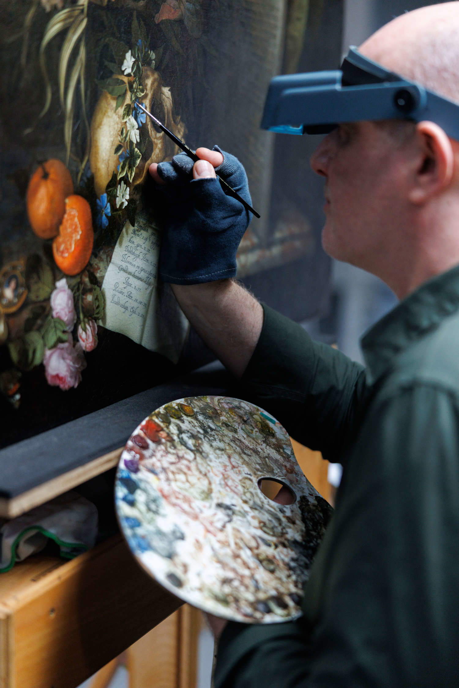 La restauration de l'œuvre. Photo : Rijksmuseum/Kelly Schenk La restauration de l'œuvre. Photo : Rijksmuseum/Kelly Schenk