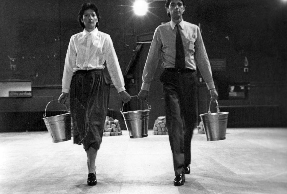 Marina Abramović und Ulay, Work Report (1978; Performance (2 Stunden); Niederlande, Arnhem Festival Theatre aan de Rijn) Foto &copy; Ulay / Marina Abramović. Mit freundlicher Genehmigung des Marina Abramović-Archivs; Ulay / Marina Abramović