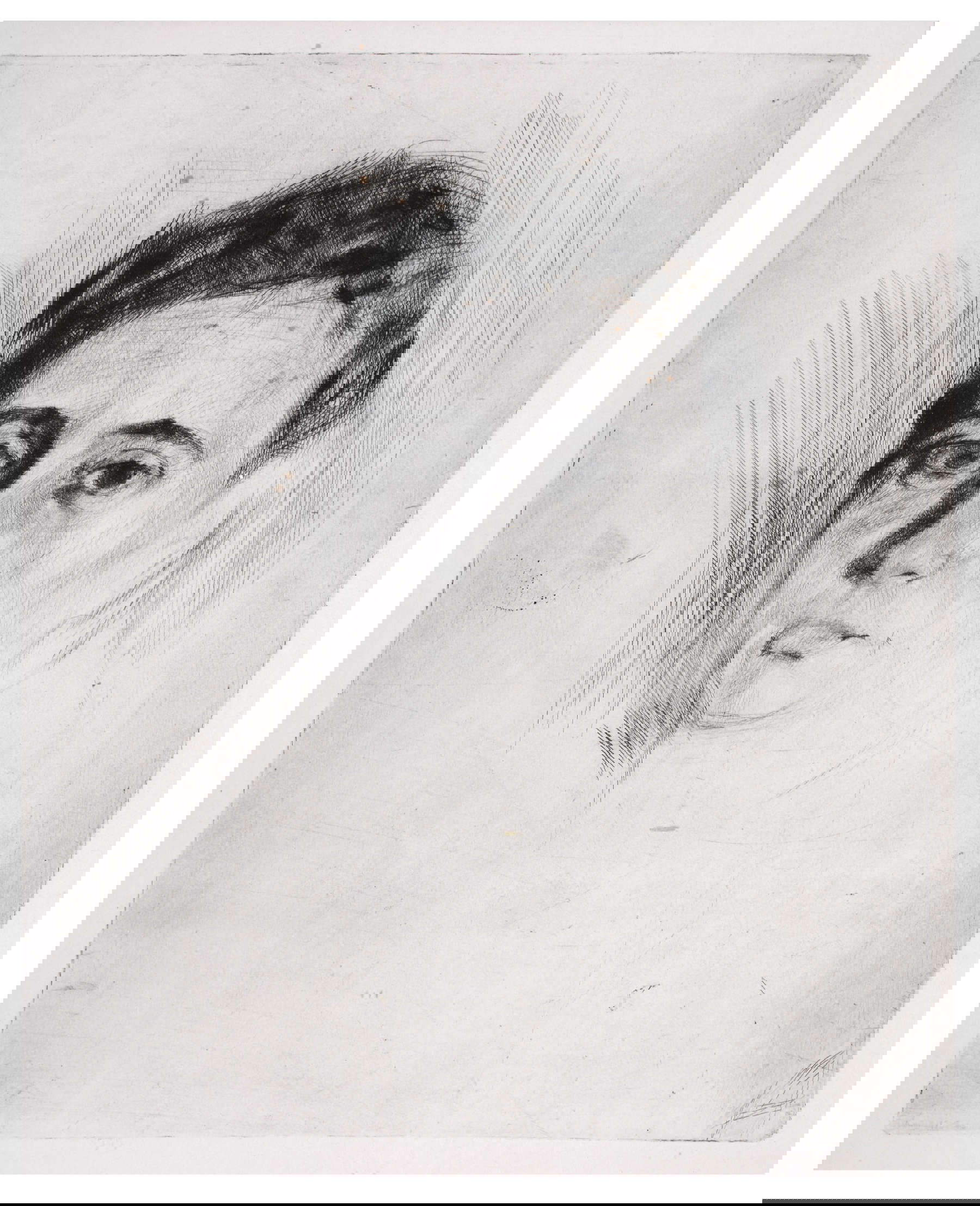 Mario Sironi, Ritratto di Margherita Sarfatti (1916; puntasecca, 245 x 190 mm) Mario Sironi, Ritratto di Margherita Sarfatti (1916; puntasecca, 245 x 190 mm)