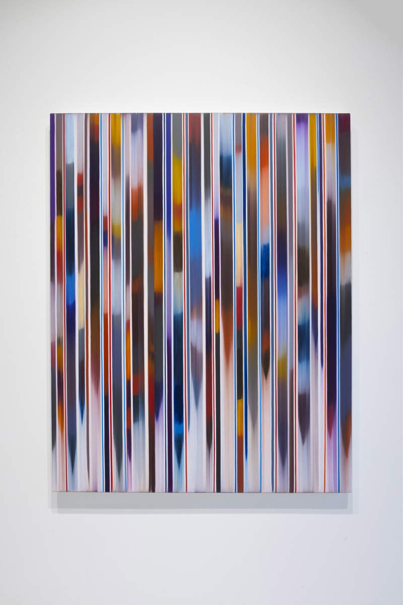 Mark Francis, Metronomic (2024 ; huile sur toile, 153 x 122 cm)