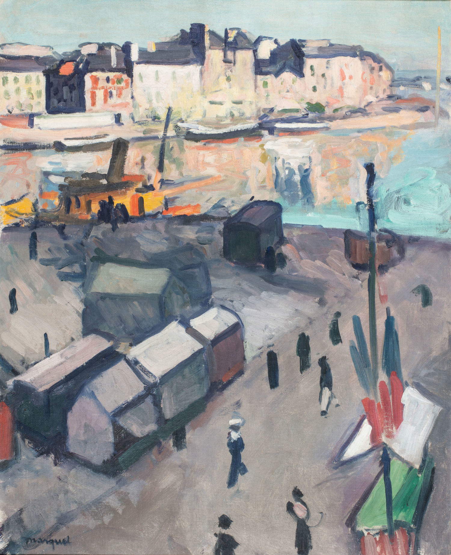 Albert Marquet, Le quai du Havre (1906 ; huile sur toile, 61 x 50 cm ; Le Havre, Musée d'Art Moderne André Malraux) © MuMa Le Havre / Charles Maslard