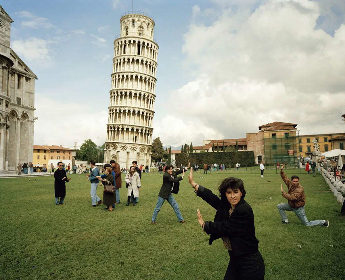 Martin Parr, Der schiefe Turm in Italien, Pisa, 1990, aus 