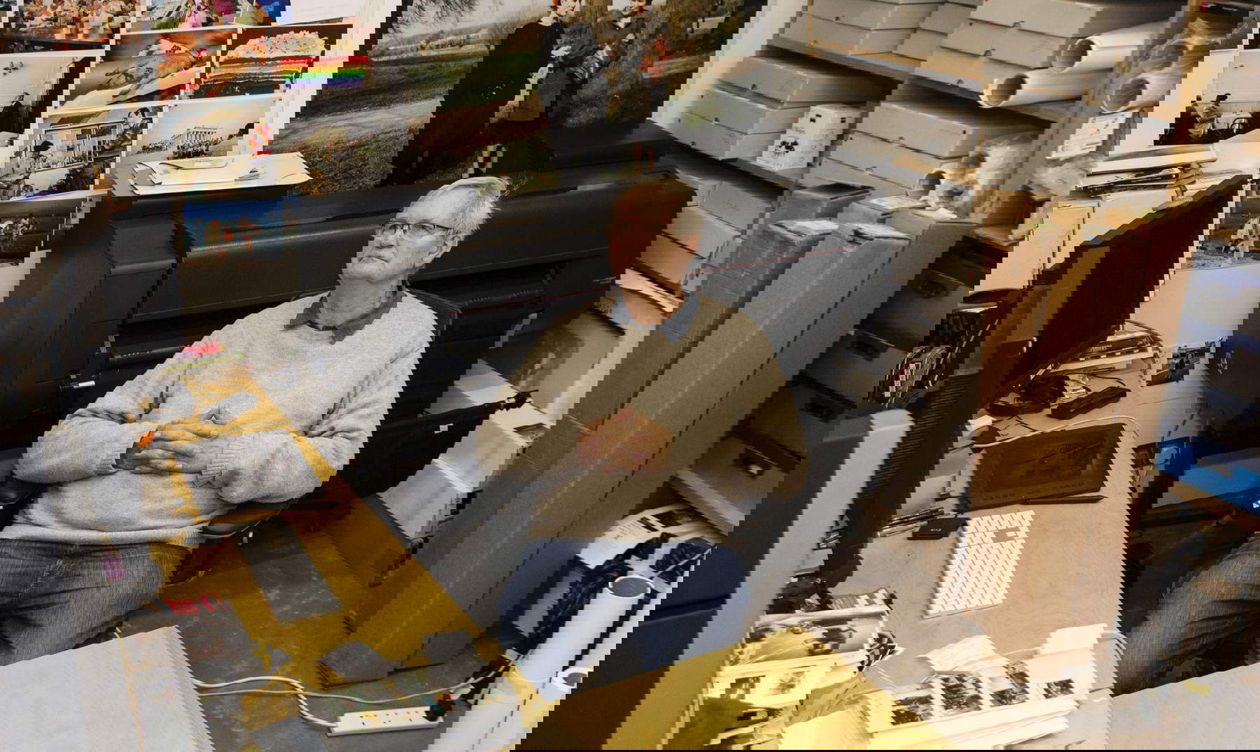 Martin Parr in seinem Atelier. Foto: Martin Parr Stiftung