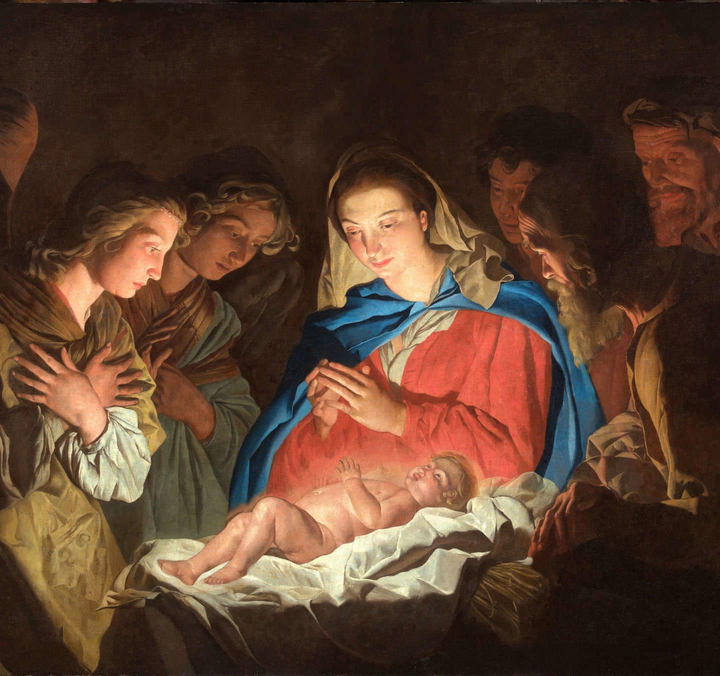 La Nativit&agrave; di Mathias Stom dopo il restauro