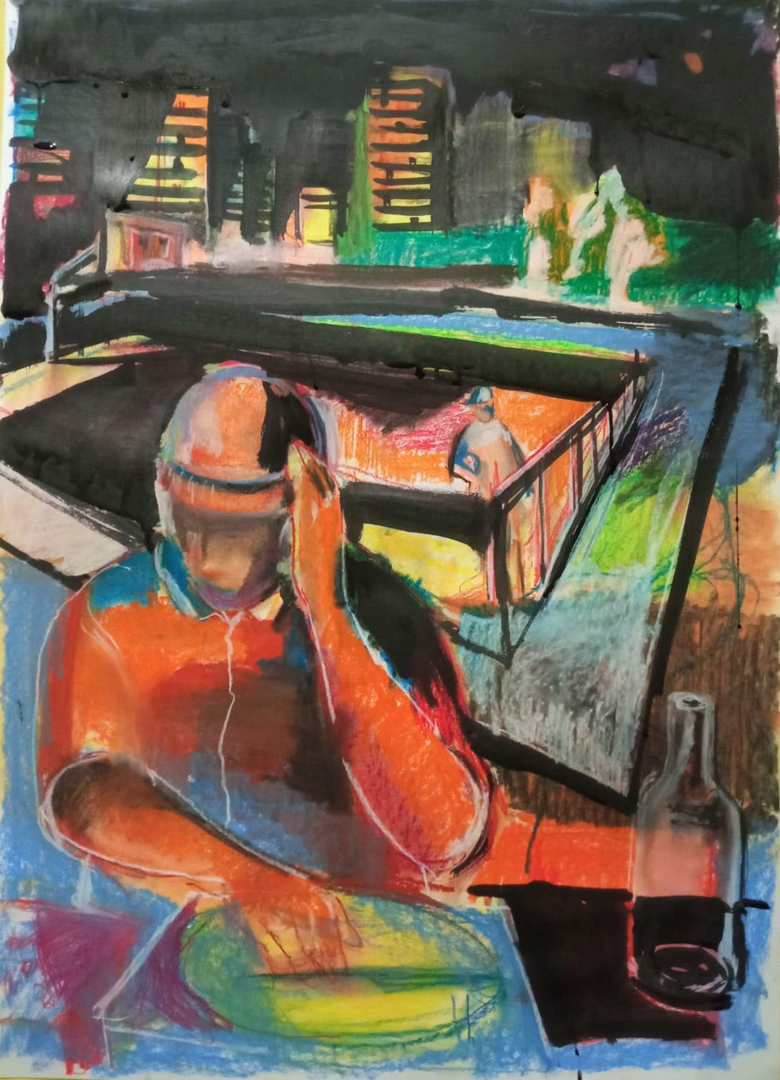 Una delle opere in mostra Una delle opere in mostra