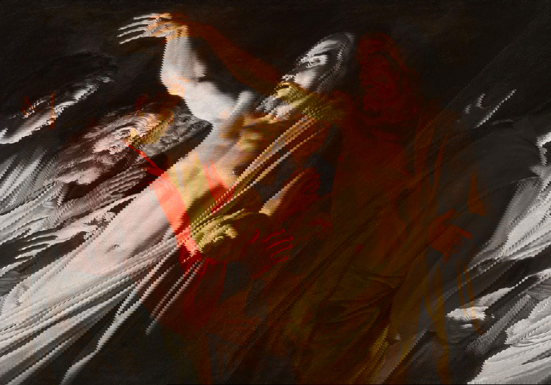 Matthias Stom, Incredulity of St. Thomas (oil on canvas, 121 x 172 cm; private collection) &copy; Fotostudio Rapuzzi