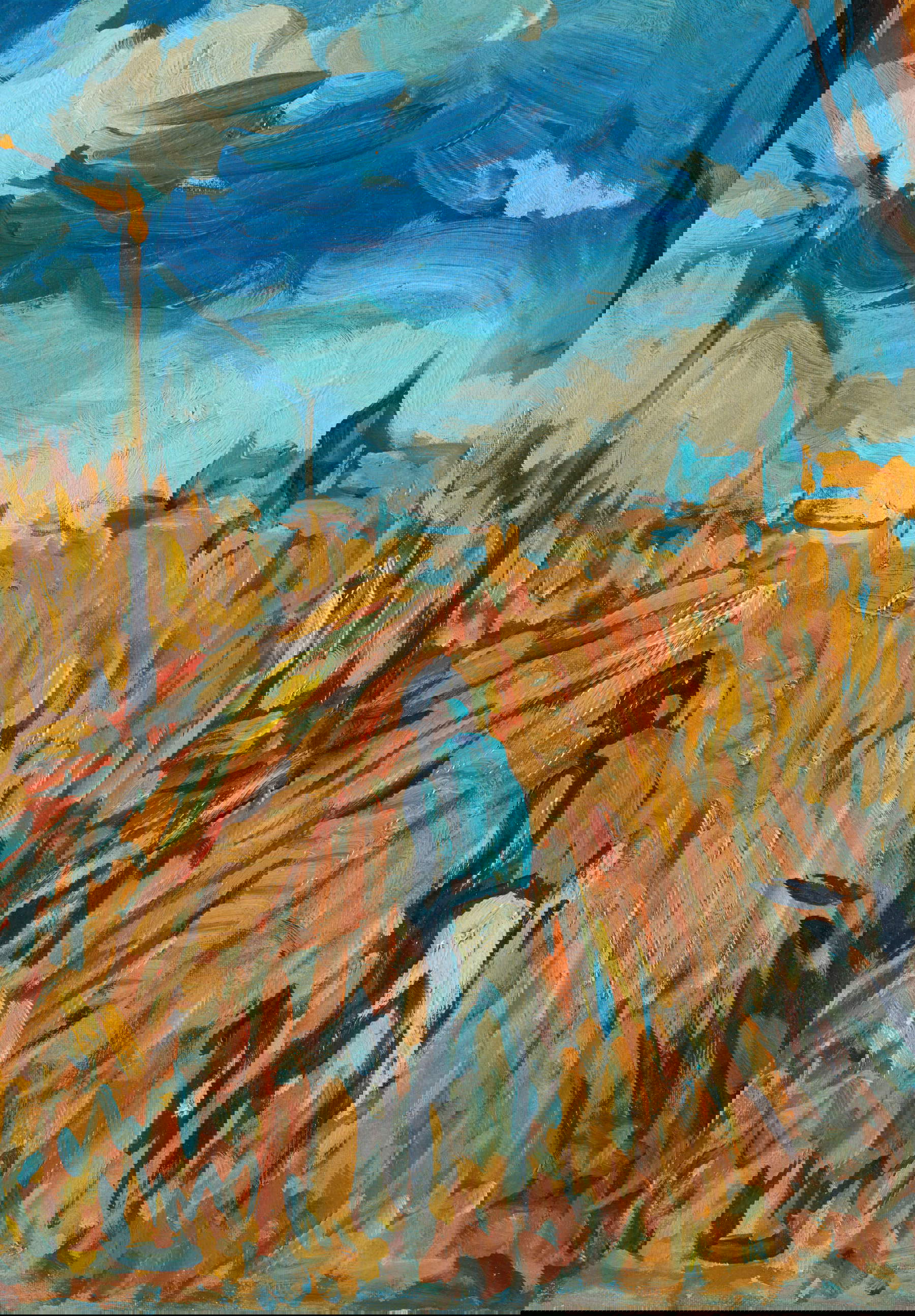 Maurice de Vlaminck, Champ de bl&eacute;, detalle