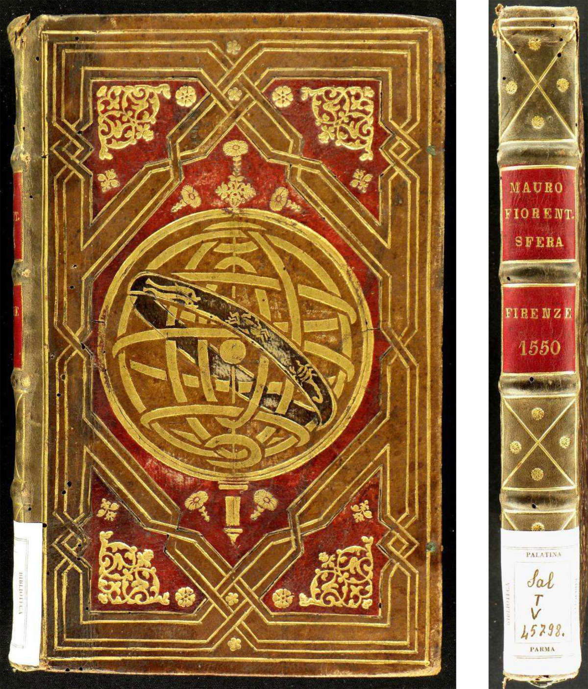 Mauro Fiorentino, Annotationi sopra la lettione della sfera del Sacro Bosco, Firenze : 1550, 222x140x26 mm, Sal. T.V.45798 Mauro Fiorentino, Annotationi sopra la lettione della sfera del Sacro Bosco, Firenze : 1550, 222x140x26 mm, Sal. T.V.45798
