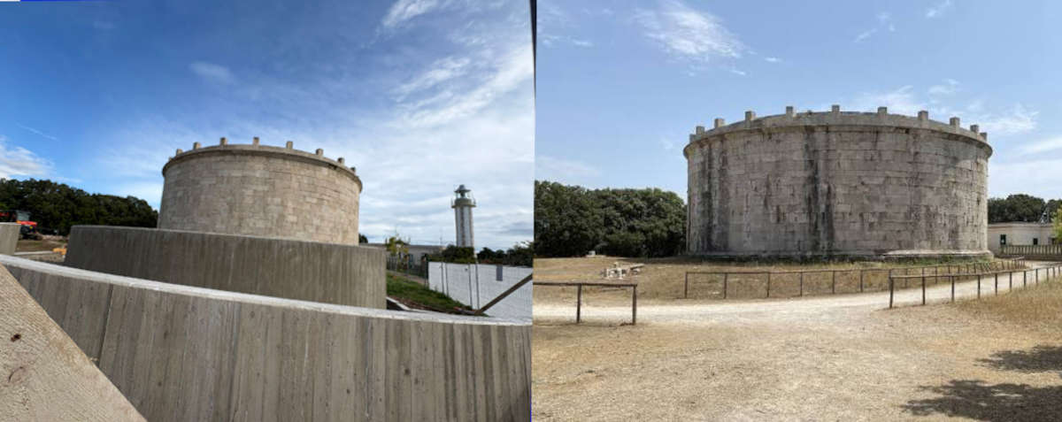 Comparison: how it is now and how it was before. Photo: PD Gaeta