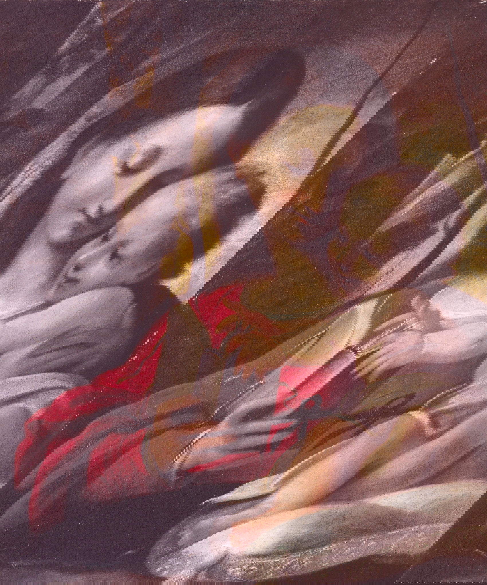 Alessandro Mazzola, La Madonna col Bambino (Secolo XVI &ndash; XVII; olio su tela, 46 x 40 cm; Modena, Collezione BPER)