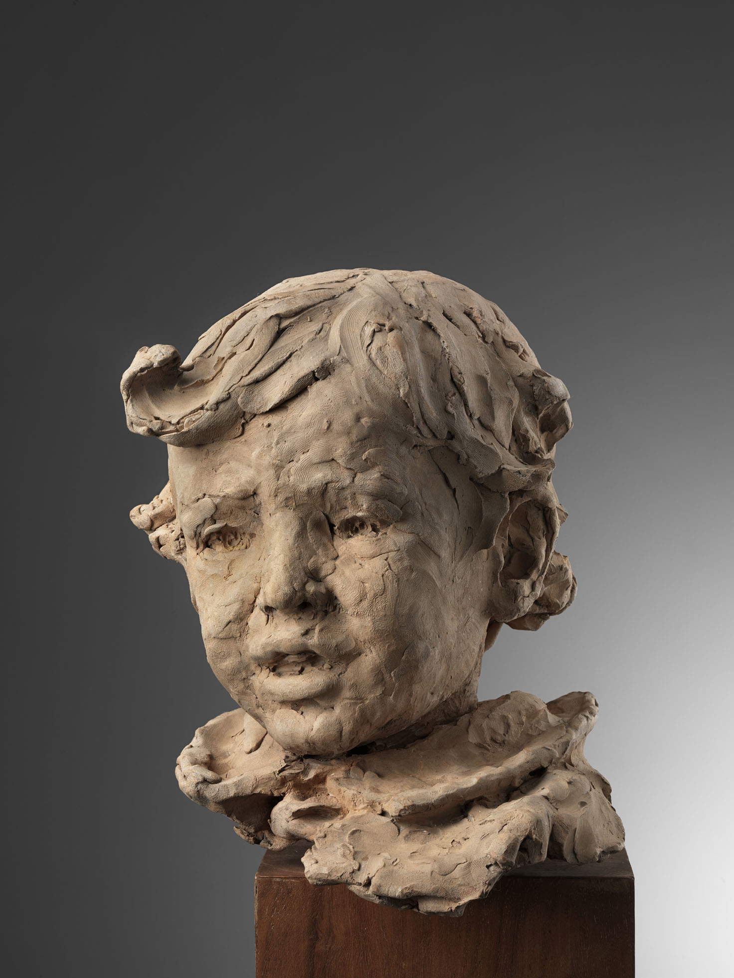 Medardo Rosso, Portrait of a Child (1884-1888; terracotta, height 24 cm)