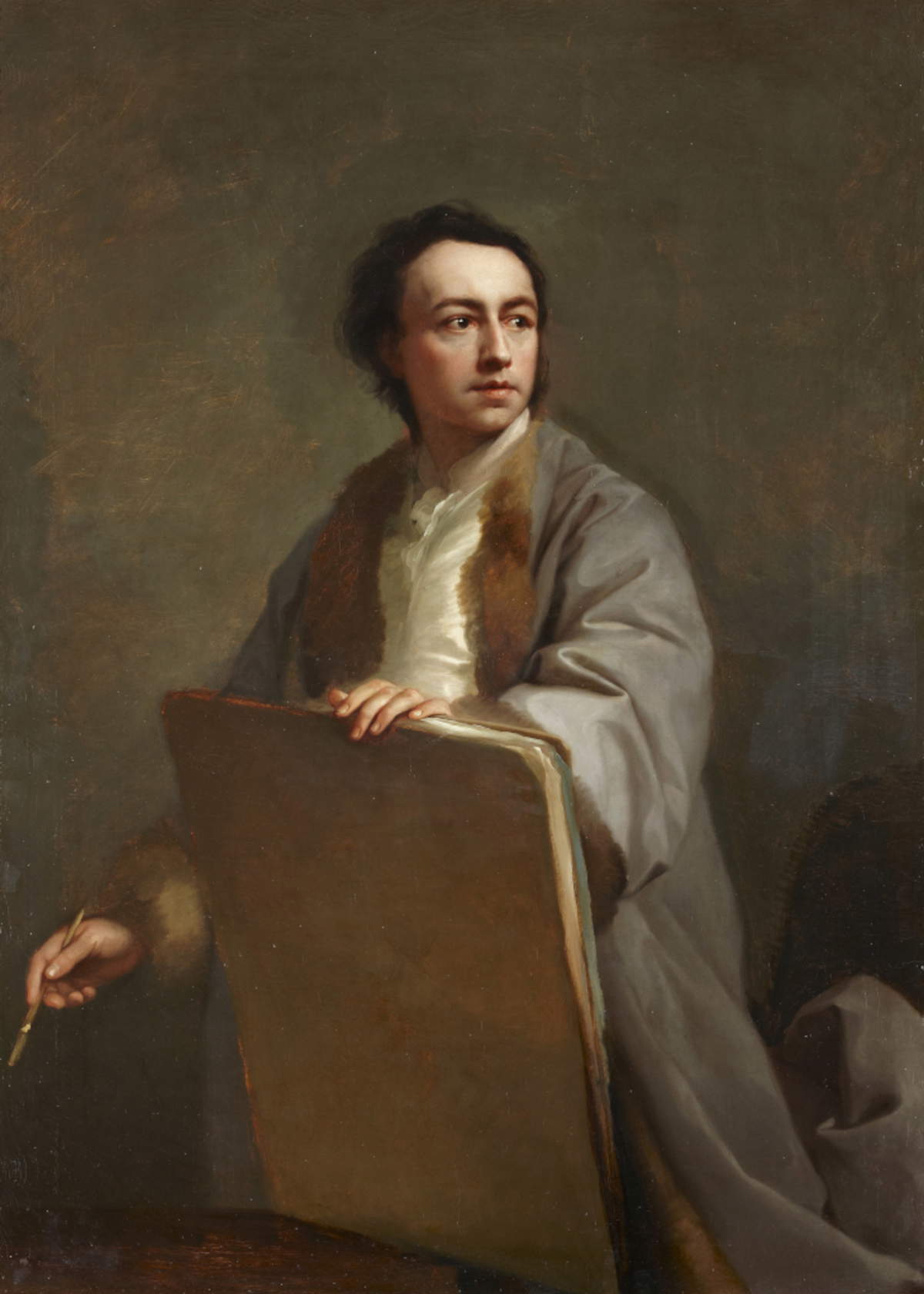 Anton Raphael Mengs, Self-Portrait (ca. 1769-1761, oil on canvas, 134 x 96 cm; Madrid, Casa de Alba Foundation, Palacio de Liria)