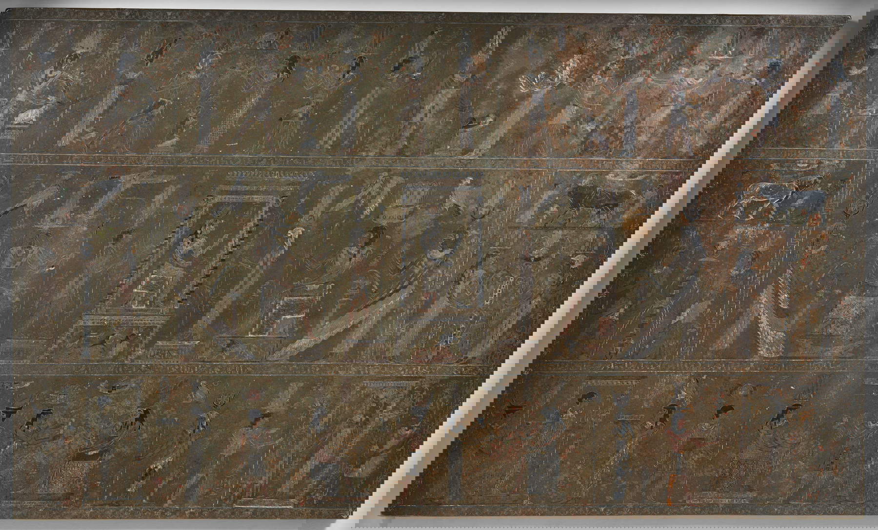 Mensa Isiaca (30 a.C. - 395 d.C.; metallo: bronzo e lega metallica; Torino, Museo Egizio). Foto: Fondazione Museo Egizio Photo: Nicola Dell&rsquo;Aquila