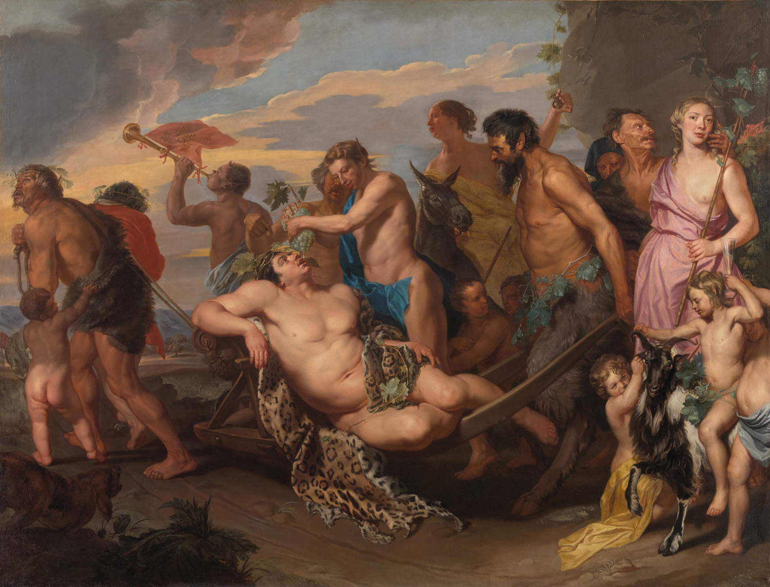 Michaelina Wautier, Il trionfo di Bacco (1655-1659; olio su tela, 271,5 x 355,5 cm; Vienna, Kunsthistorisches Museum, Gemäldegalerie © KHM-Museumsverband)