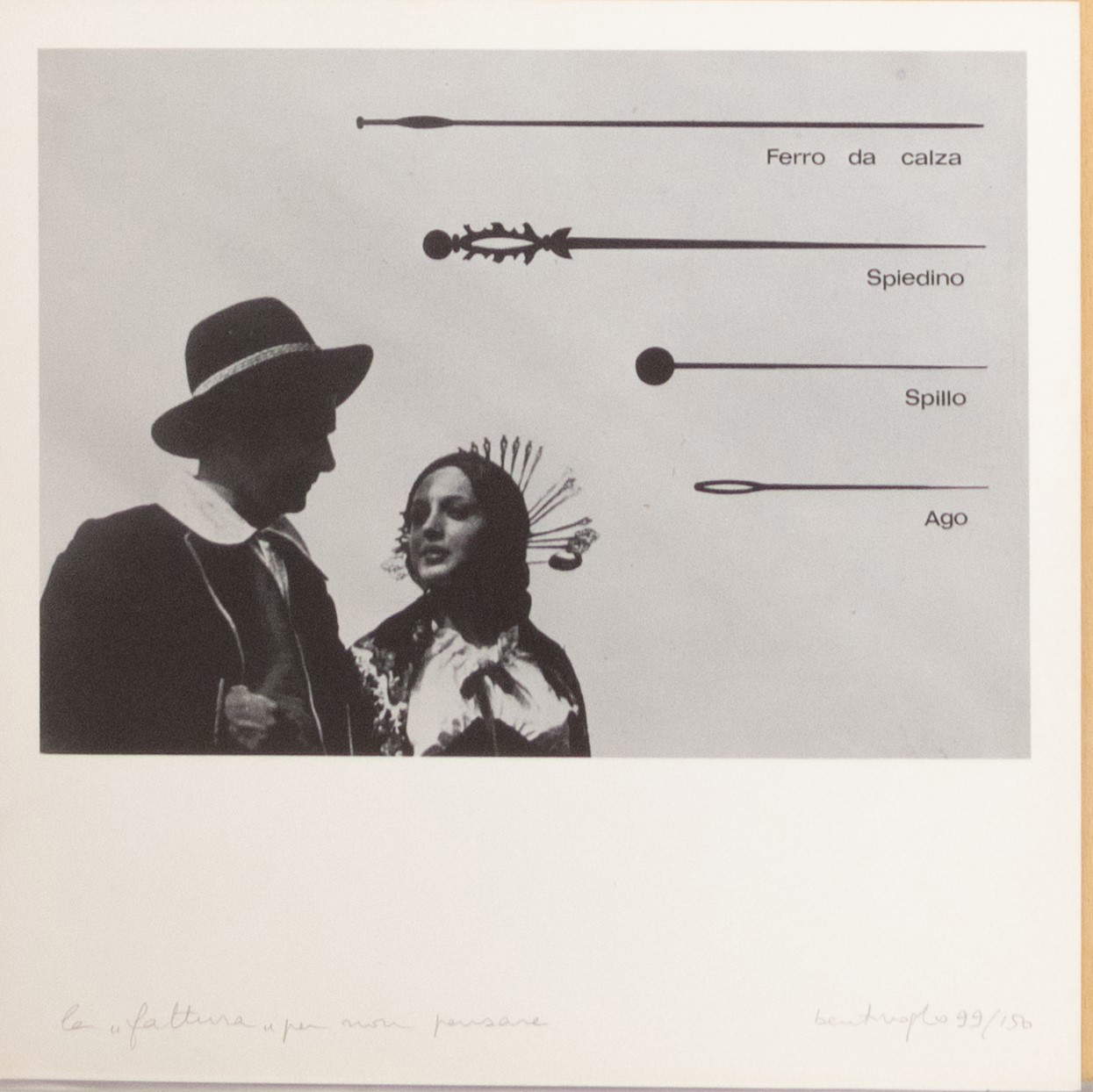 Mirella Bentivoglio, Analisi semiologica - La fattura per non pensare (1978)