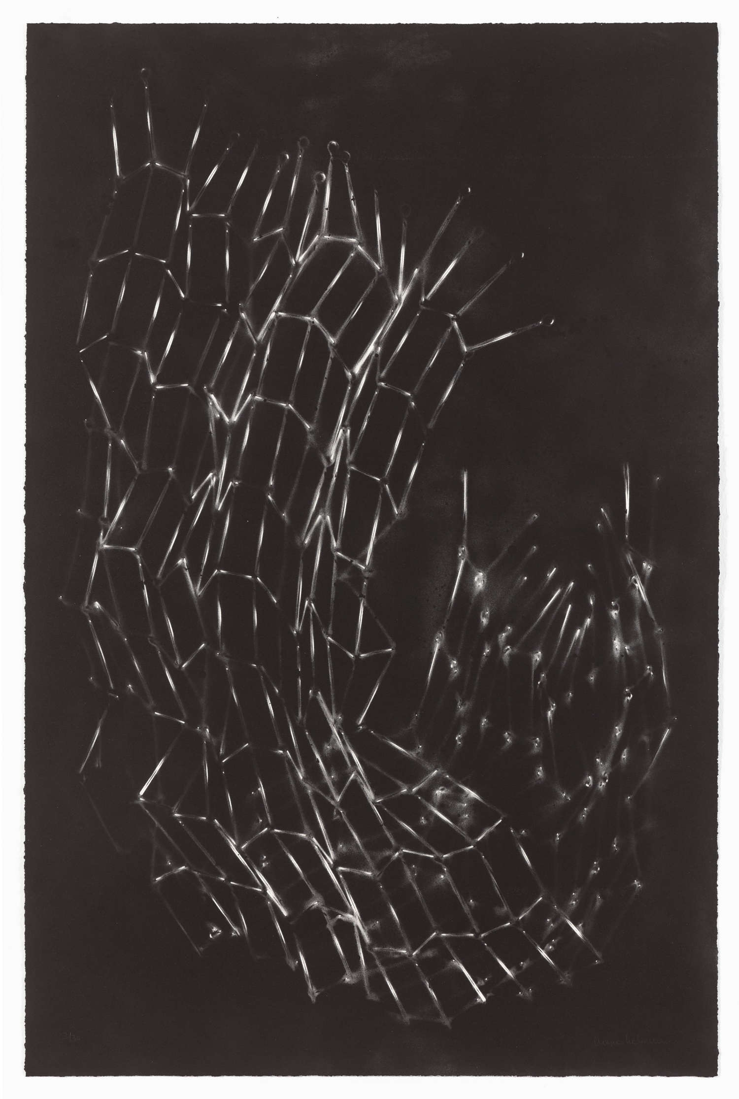 Mona Hatoum, Senza titolo (bed springs) I (2018; Litografia su carta Velin d’Arches, 119 × 78 cm) © Mona Hatoum. Per gentile concessione di Edition Copenhagen. Foto: Lars Gundersen Mona Hatoum, Senza titolo (bed springs) I (2018; Litografia su carta Velin d’Arches, 119 × 78 cm) © Mona Hatoum. Per gentile concessione di Edition Copenhagen. Foto: Lars Gundersen