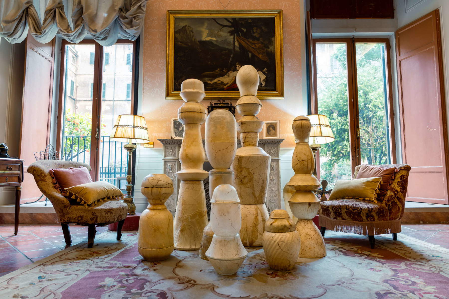 Chiara Lecca's exhibition in the secret rooms of Palazzo Doria Pamphilj: art and alchemy between nature and myth