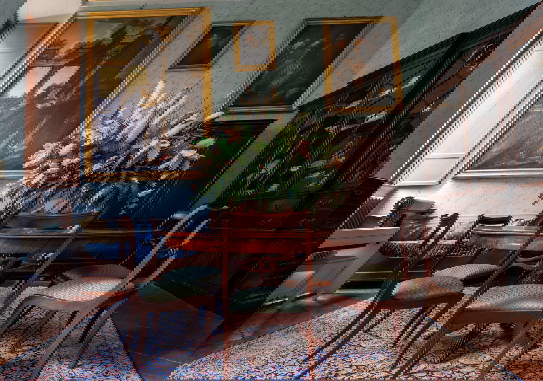 Montage de l'exposition. Photo : Marco Parolin