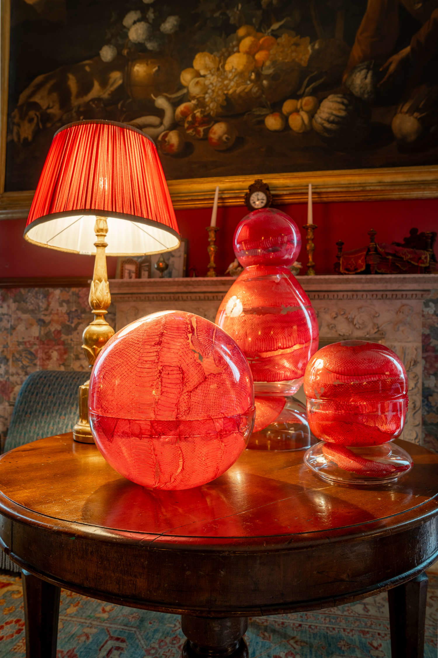 Montage de l'exposition. Photo : Marco Parolin