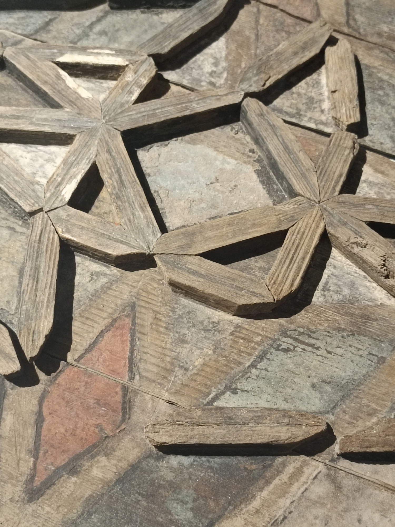 El techo del Telefo, sobrevivió a la erupción del 79 d.C.