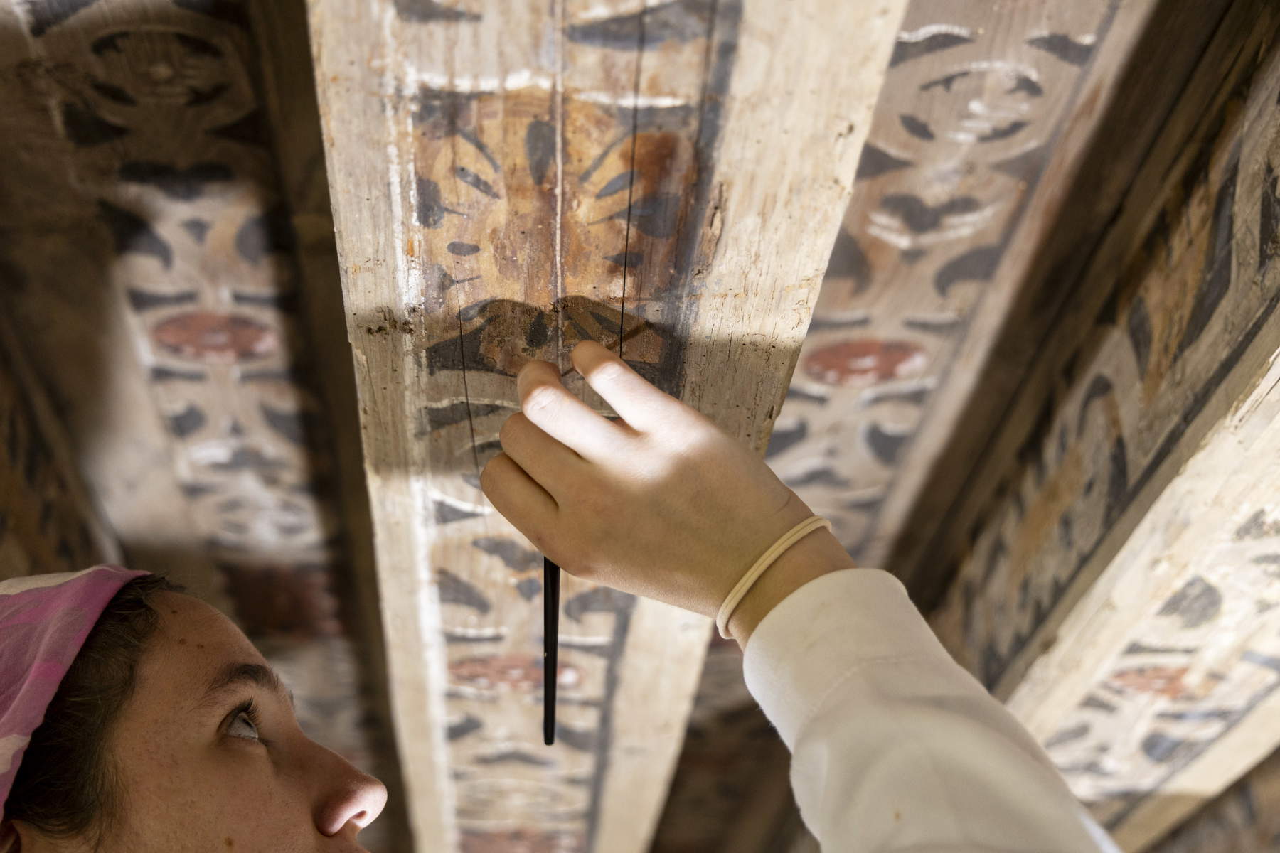 Restoration work at the Atestino National Museum in Este. ©Museo Nazionale Atestino - DRMN Veneto - Ministry of Culture.