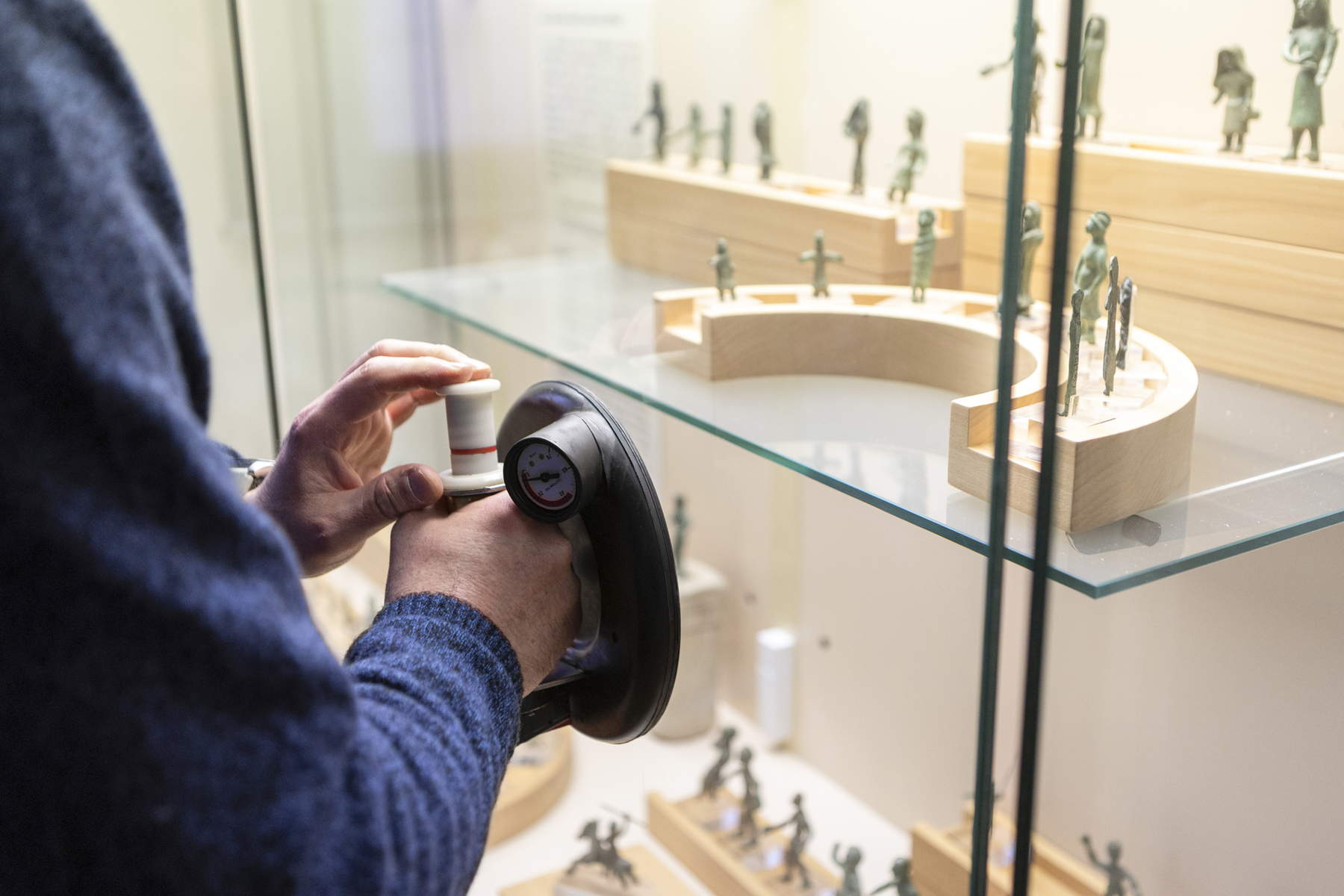 Restoration work at the Atestino National Museum in Este. ©Museo Nazionale Atestino - DRMN Veneto - Ministry of Culture.