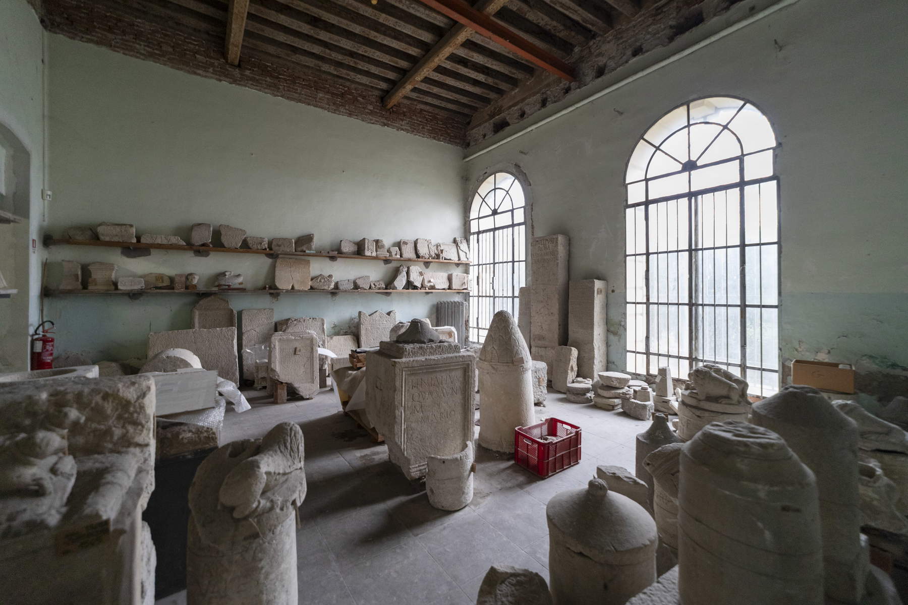 Restoration work at the Atestino National Museum in Este. ©Museo Nazionale Atestino - DRMN Veneto - Ministry of Culture.