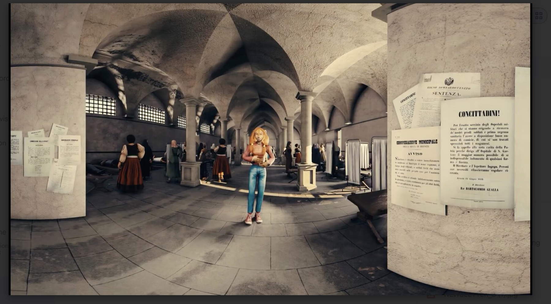 The Lioness tells VR experience at the Museum of the Risorgimento Lioness of Italy