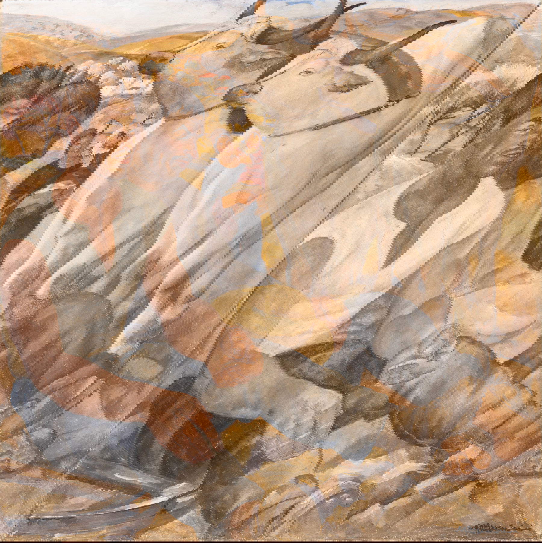 Nello Alessandrini, Riposo (Affresco, 108 x 108 cm; Empoli, Galleria di&nbsp;Arte Moderna e della Resistenza)