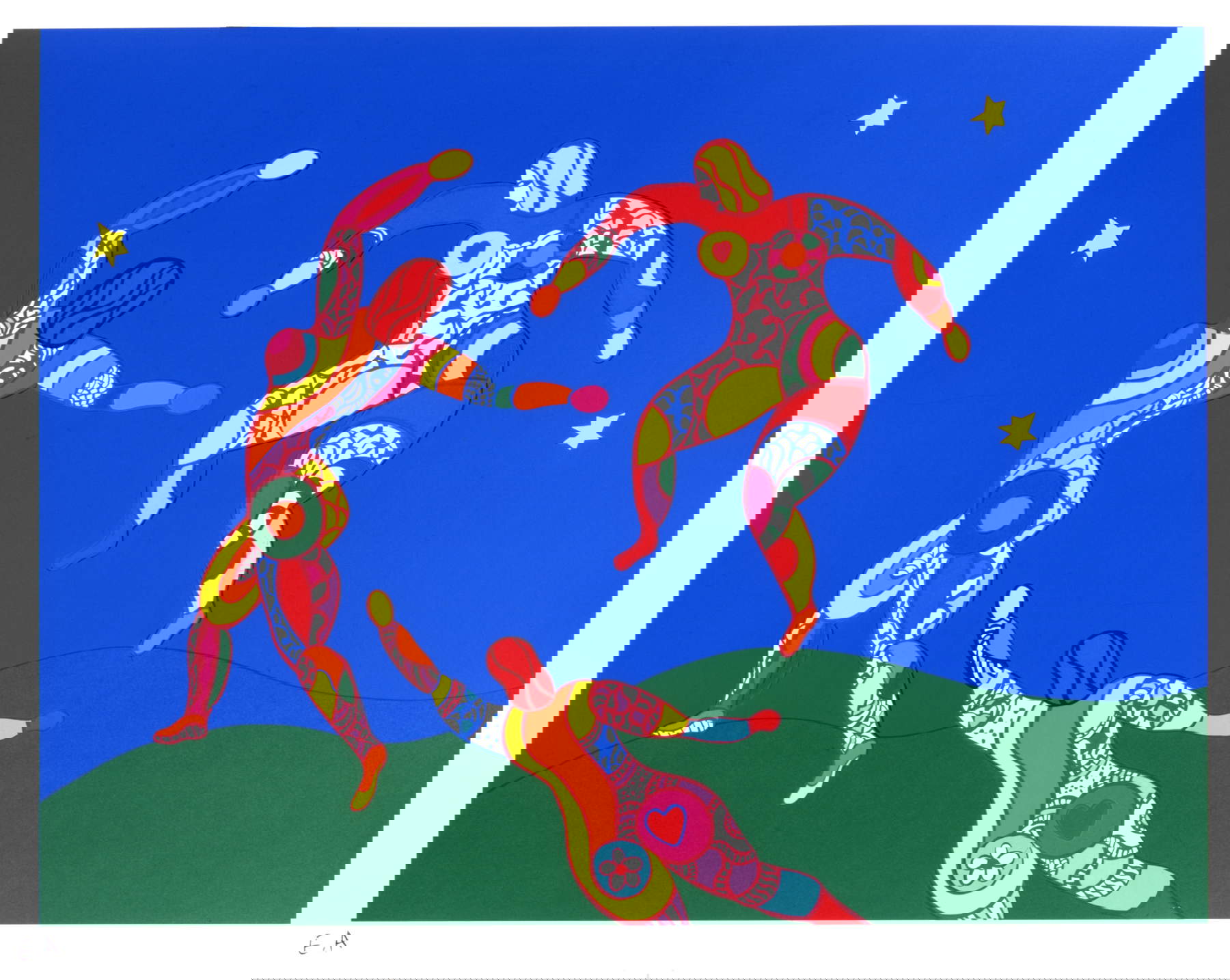 Niki de Saint Phalle, La Danse (1994 ; s&eacute;rigraphie ; Nice, Mus&eacute;e d'Art Moderne et d'Art Contemporain, MAMAC). Don de l'artiste, 2001 &copy; Ville de Nice &copy; NIKI DE SAINT PHALLE, par le SIAE 2025