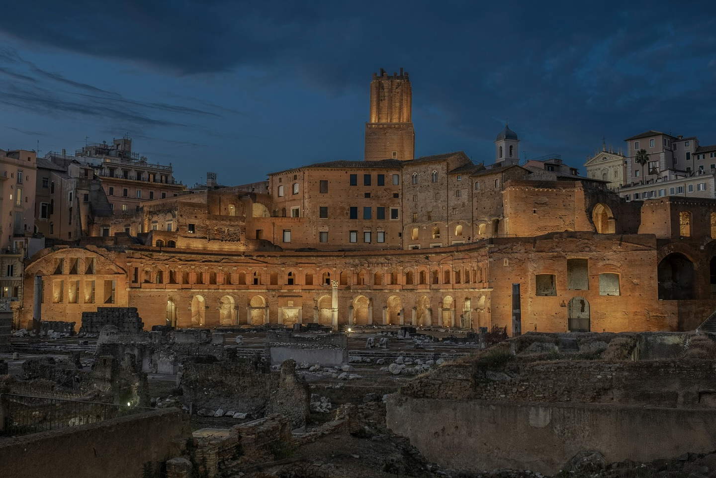 Nuova illuminazione Mercati di Traiano