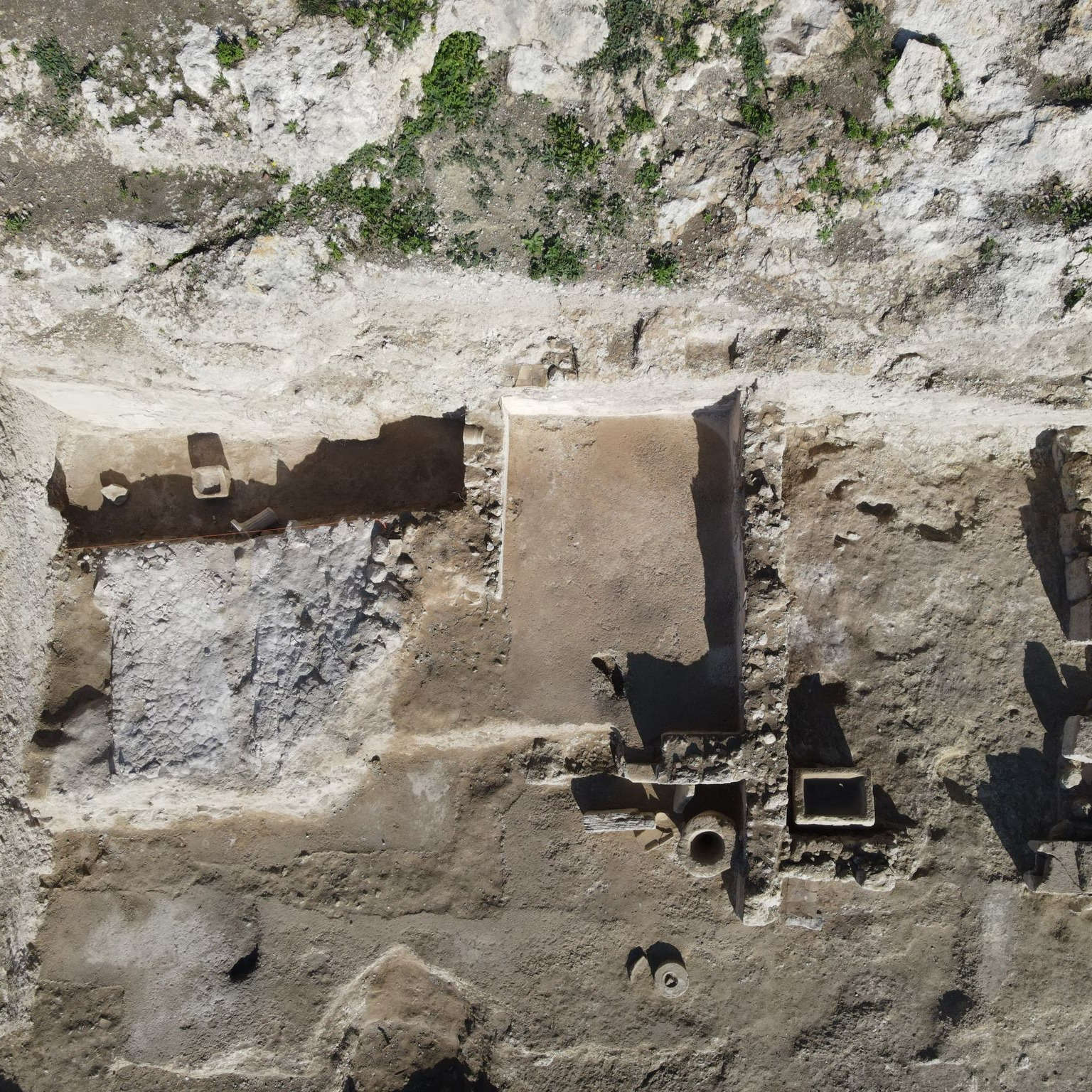 Les découvertes faites à Finziade. Photo : Parc archéologique et paysager de la Vallée des Temples