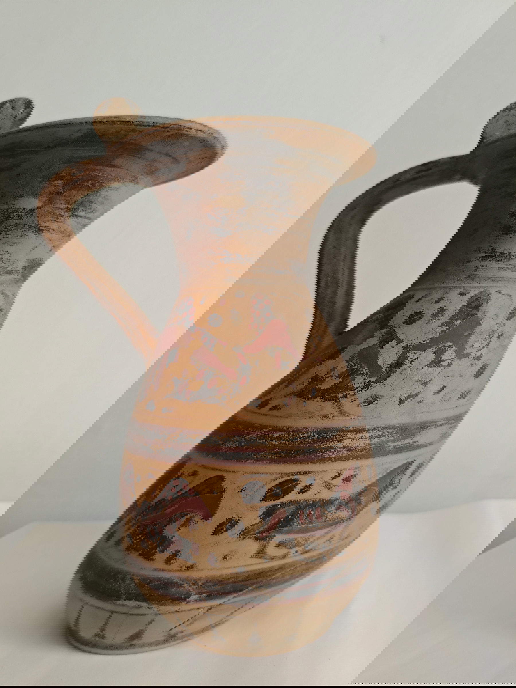 Olpe à roues étrusque-corinthienne (VIe siècle av. J.-C. ; 24,8 cm)