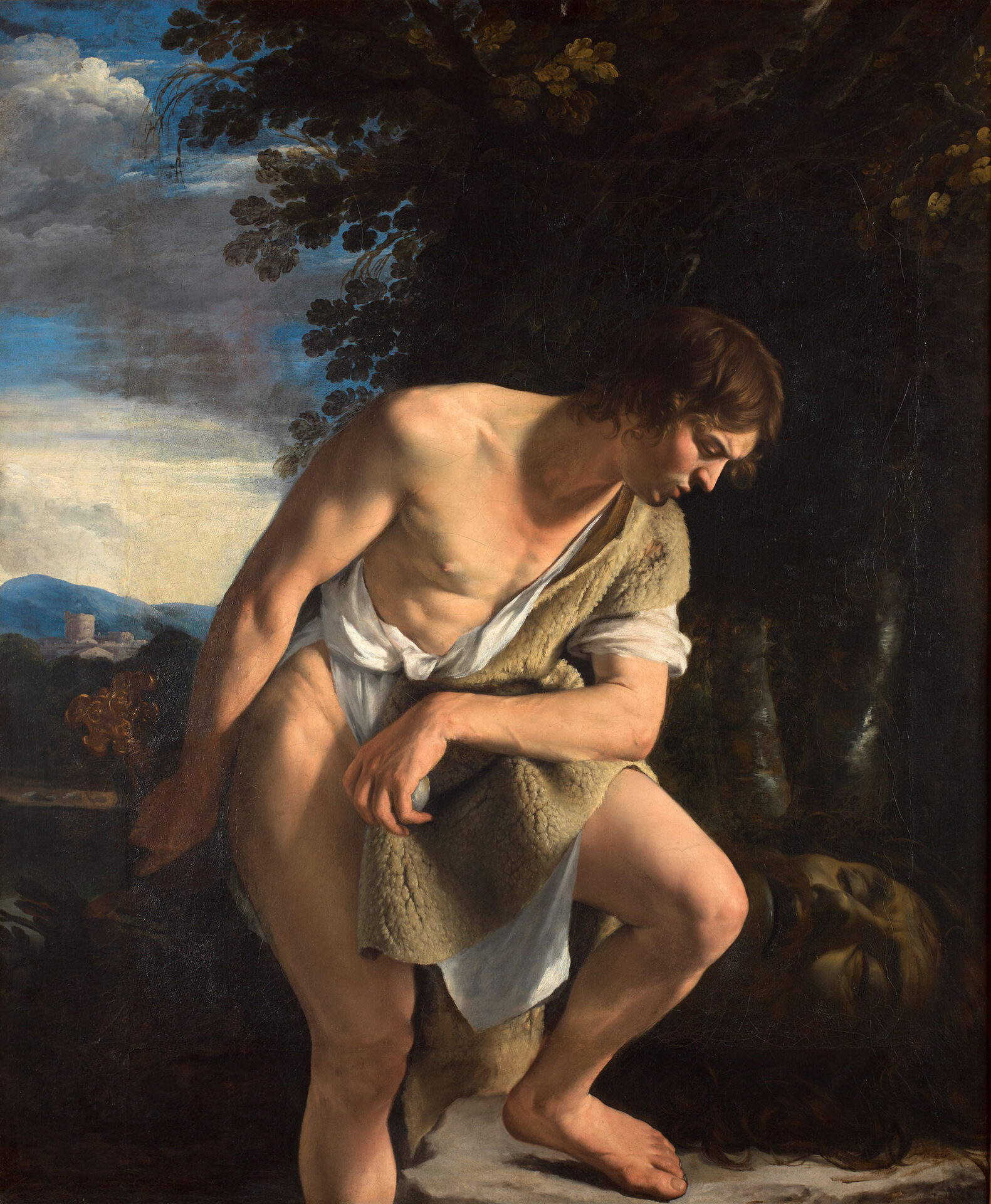 Orazio Gentileschi, David con la testa di Golia (1610-1612 circa; olio su tela, 173 x 142 cm; Roma, Galleria Spada)