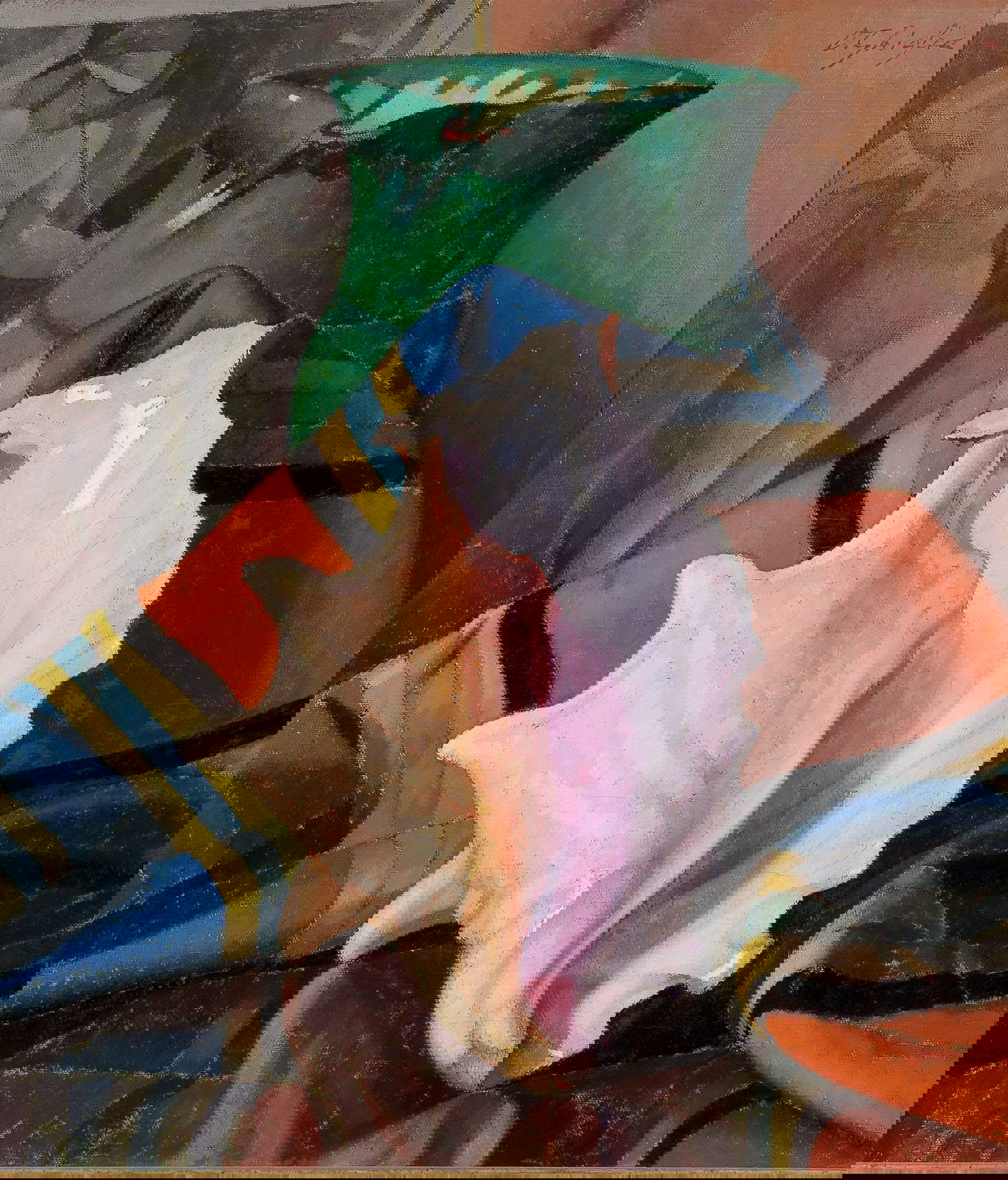 Oscar Ghiglia, Stillleben mit Muschel (Öl auf Leinwand, 42 x 37 cm; Privatsammlung) Oscar Ghiglia, Stillleben mit Muschel (Öl auf Leinwand, 42 x 37 cm; Privatsammlung)